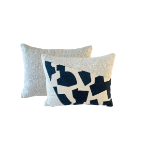 Coussin Modern Patch Bleu Nuit 50CM x 40CM
